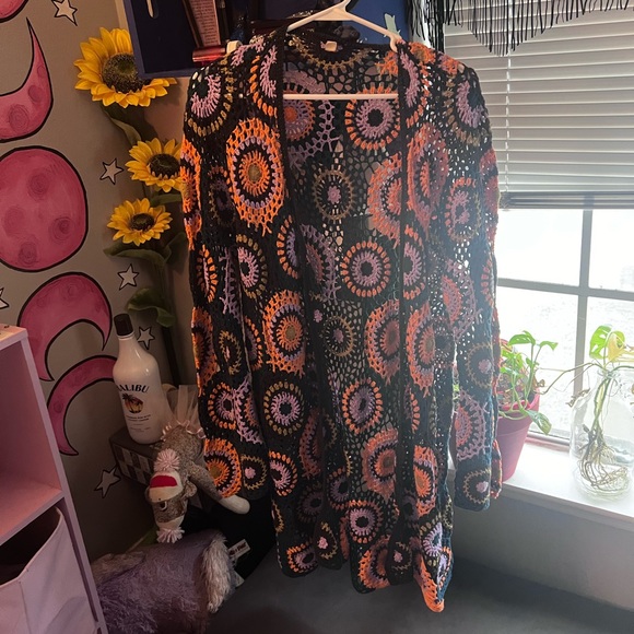 70's psychedelic fucking awesome cardigan - Picture 1 of 4